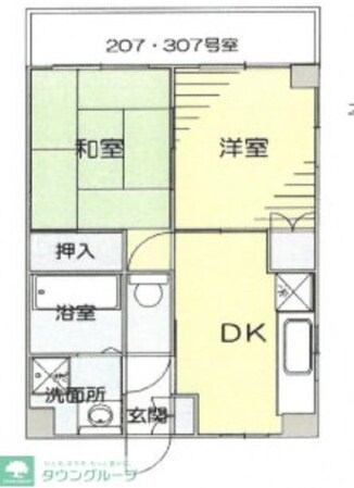 市川ビルの物件間取画像